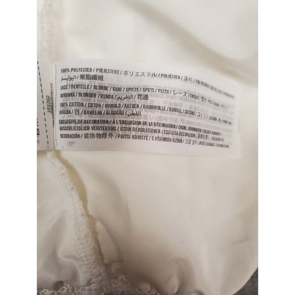 Women's Abercrombie S Drawstring Waist White Floral Crochet Shorts Festival - Picture 5 of 7